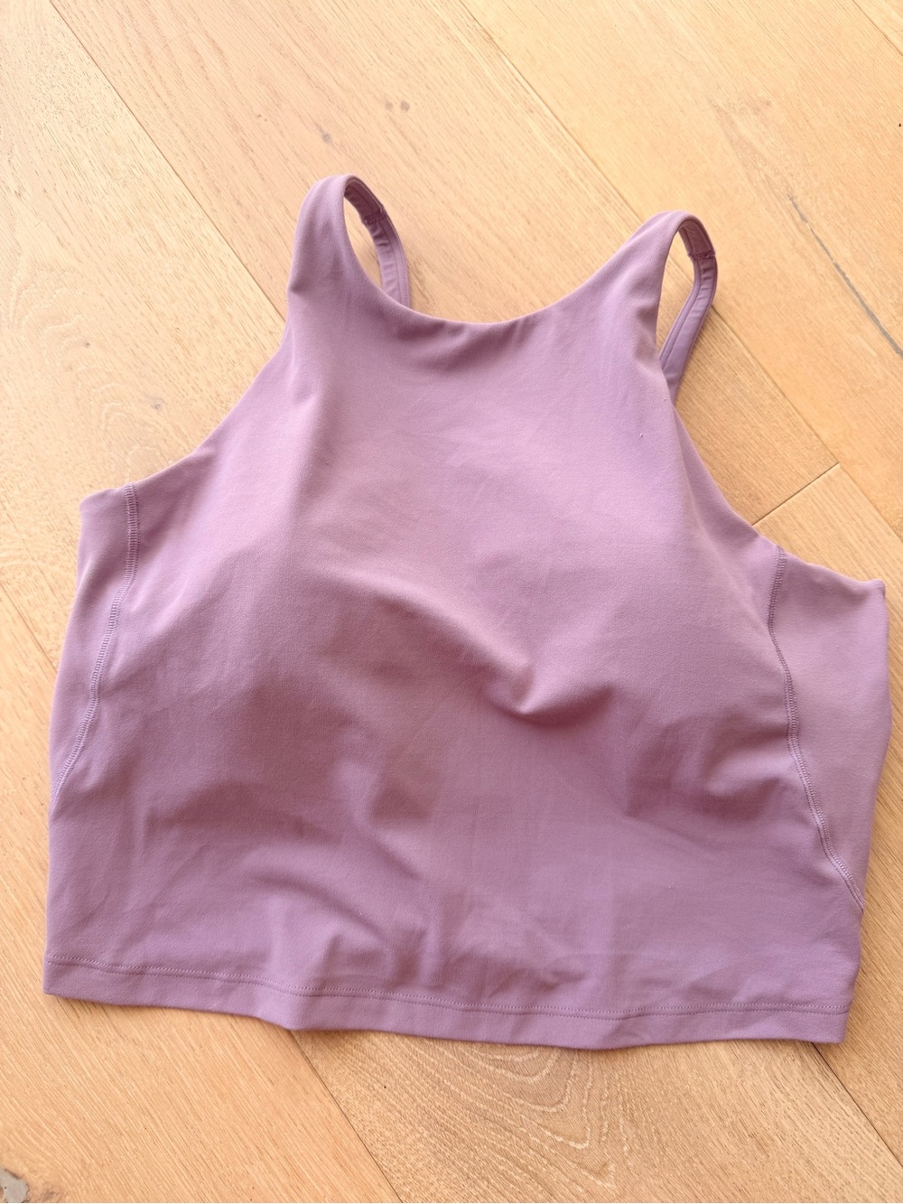 Women's Mauve Cropped Lululemon Workouts Top